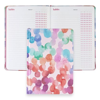 3-in-1 Healthy Habit Tracker A5 Hardbound Notebook