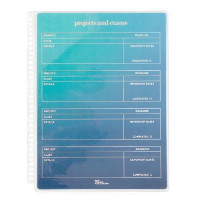 Colorblends Projects and Exams Dashboard