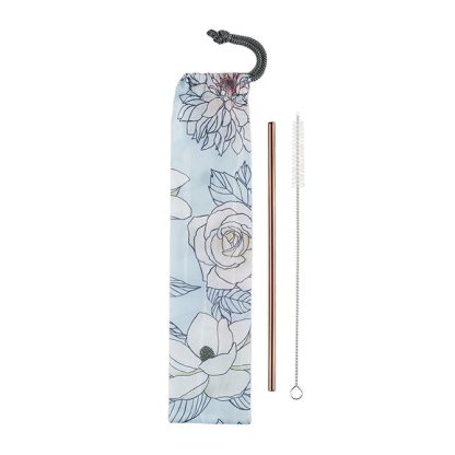 Flora Portable Reusable Straw Kit