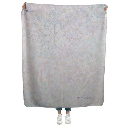 Snowflakes Sherpa Throw