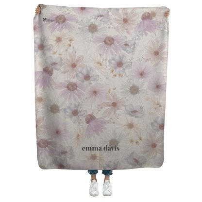 Wildflowers Sherpa Throw