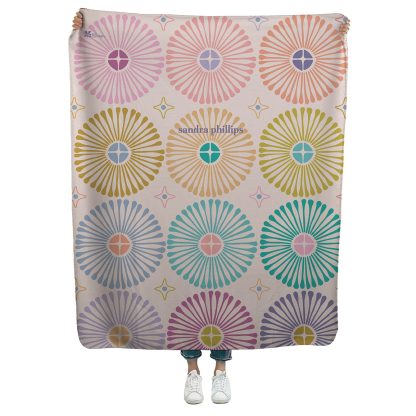 Modern Geometric Sherpa Throw