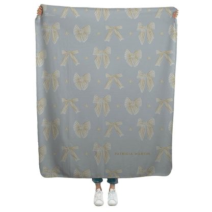 Gilded Bows Sherpa Throw
