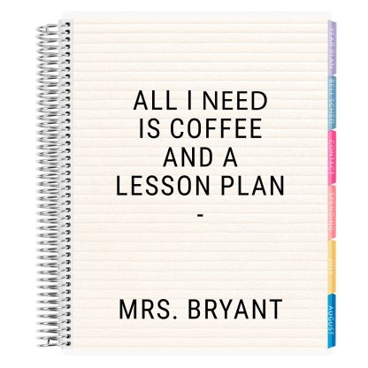 Letterboard Teacher Lesson Planner