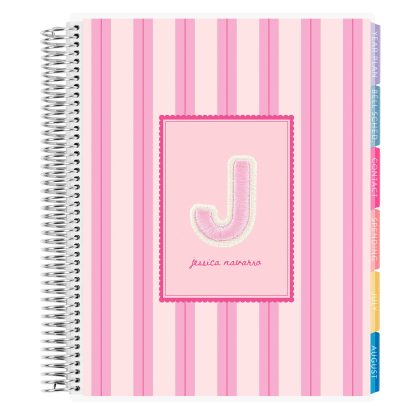 Stoney Clover Lane Pinstripe Flamingo Teacher Lesson Planner