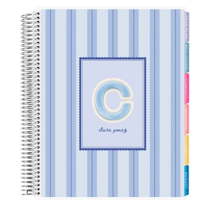 Stoney Clover Lane Pinstripe Periwinkle Teacher Lesson Planner