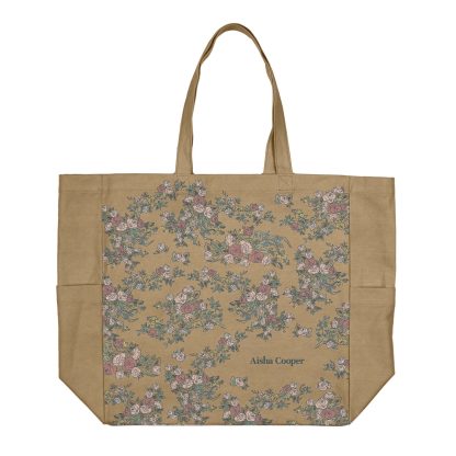 Toile Canvas Pocket Tote Bag