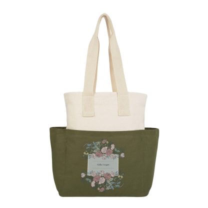 Toile Custom Color Block Tote Bag