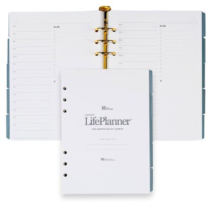 A5 Undated Daily Planning Ring Agenda Inserts