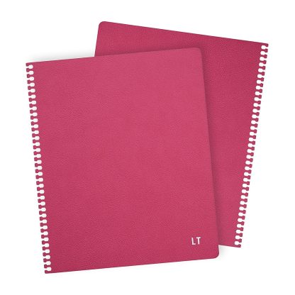 8.5x11 Fuchsia Snap-In Vegan Leather Covers