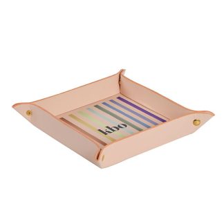 Watercolor Stripes Large Valet Tray