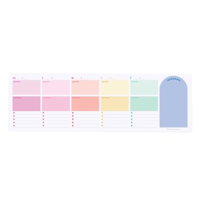 Weekly Priorities and Activities Deskpad