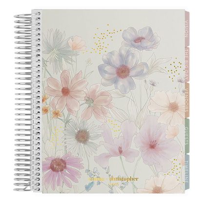 Metallic Wildflowers Wedding Planner
