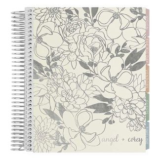 Metallic Budding Romance Wedding Planner