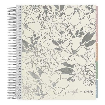 Metallic Budding Romance Wedding Planner