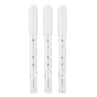 White Fine Tip Wet Erase Markers 3-Pack