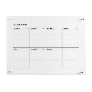 Stylized Neutral Acrylic Weekly Wall Calendar