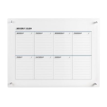 Stylized Neutral Acrylic Weekly Wall Calendar