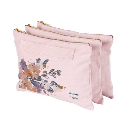 Bold Blooms Custom Accordion Zipper Pouch