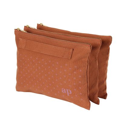 Canvas Asterisk Custom Accordion Zipper Pouch