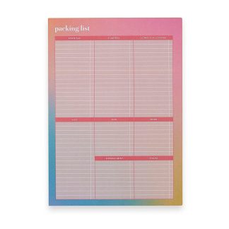Packing List Notepad