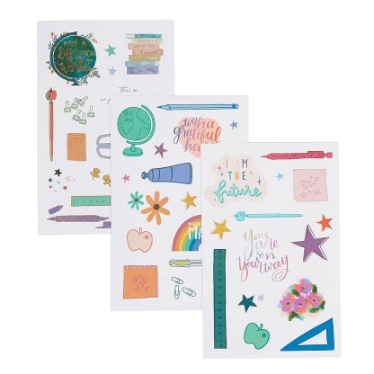 Vinyl Teacher Sticker Sheets 3-Pack